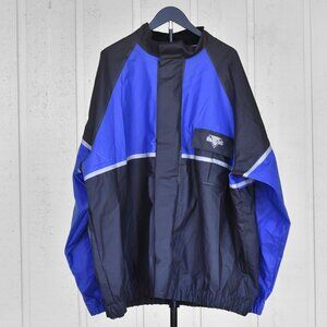 Nelson-Rigg AX-1 Motorcycle Rain Jacket Blue Black Vented Waterproof Mens 3XL